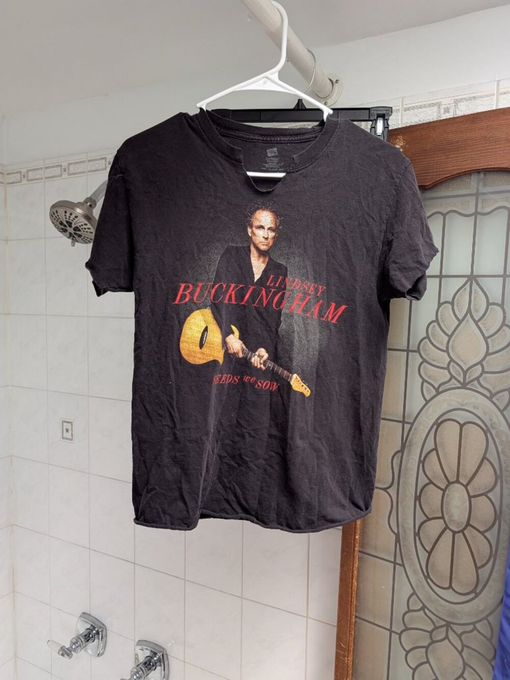 Lindsey Buckingham Seeds We Sow 2011 Tour Concert Tee Fleetwood Mac Distressed S